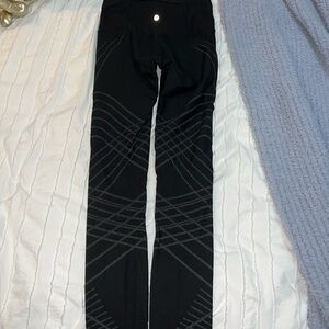 Rare Lululemon Black Geometric Leggings